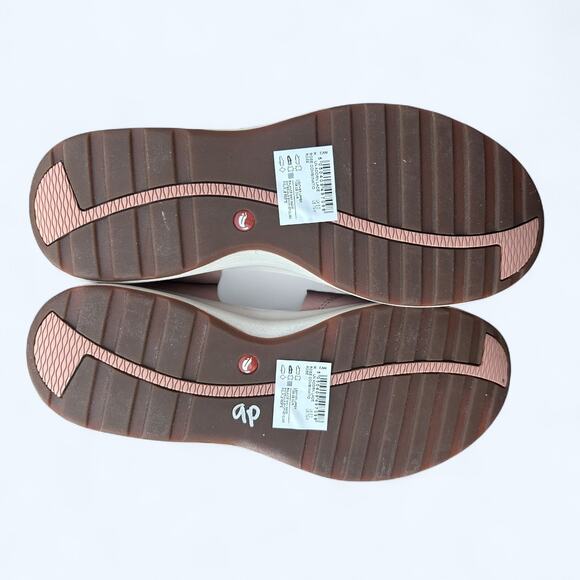 Clarks Unstructured Un Adorn Lace Dusty Pink Nubuck Leather Sneakers Womens 7.5 - Picture 8 of 9